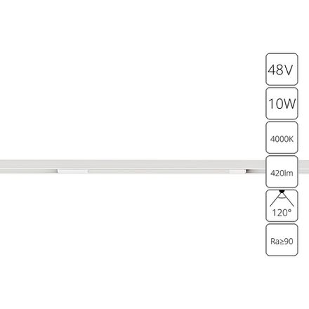 Магнитный трековый светильник Arte Lamp OPTIMA A7263PL-1WH, LED