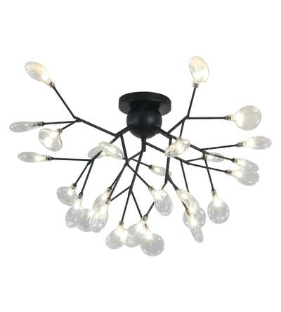 07521-27,19(21) Светильник Ветта черный (прозрачные плафоны) d70 h55 G4 27*2W (Led лампы в комплекте, 4000K)