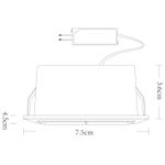 Точечный встраиваемый светильник Arte Lamp GRILL A3153PL-2BK, LED