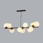 6508/10 MODERNI LN23 105 чёрный, белый, бронза Люстра E14 10*40W 220V MELONA