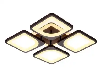 Потолочный светодиодный светильник с пультом FA442/4 CF кофе 78W 520*520*80 (ПДУ РАДИО 2.4G)