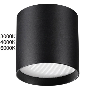 7129/8CL HIGHTECH ODL26 325 светильник черный/металл IP20 LED 8W 480Лм 3000K/4000K/6000K 120° 220-240V OBEN