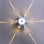 86973-9.2-007U LED2W+6*1W WT светильник настенный