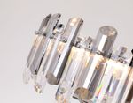 Подвесная хрустальная люстра TR5303/8 CH/SM хром/дымчатый E14/8 max 40W D500*615