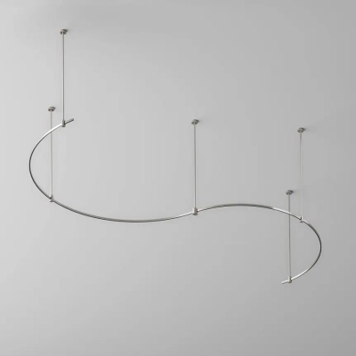 Шинопровод круглый из полукругов 1500мм Flarity платина, TRX154-2SR-D1500-PT. TM Maytoni