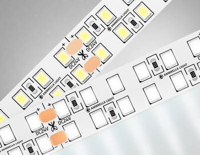 Светодиодная лента двухрядная GS3702 2835 240Led /24W m/ 24V IP20 4500K/ 5000*14*1.2mm/ кратность резки 50mm (2 конт.)