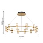 Подвесная люстра Ampullen 4323-12P. ТМ Favourite