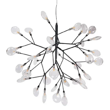 Светильник подвесной Crystal Lux EVITA SP36 BLACK/TRANSPARENT 1690/236