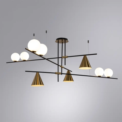 Люстра на штанге Arte Lamp JACOB A7029PL-9BK, 3хE27