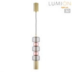 6504/1A SUSPENTIONI LN26 385 бронза, розовый, серый Подвес GU10 50W 220V VERONA