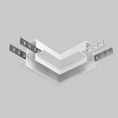 Коннектор угловой 90° Exility встраиваемый под ГКЛ 9,5мм, белый, TRACL034-42W-R. TM Maytoni