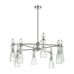 8268/8 NEOCLASSI LN26 160 хром/белый/прозрачный, металл/керамика/стекло Люстра Е14 8*40W 220V EMILY