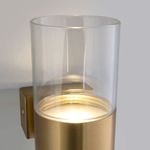 Настенный светодиодный светильник со стеклянным плафоном 40021/1 LED латунь/прозрачный
