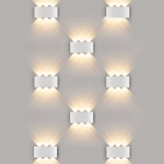 Twinky trio белый уличный настенный светодиодный светильник 1551 TECHNO LED