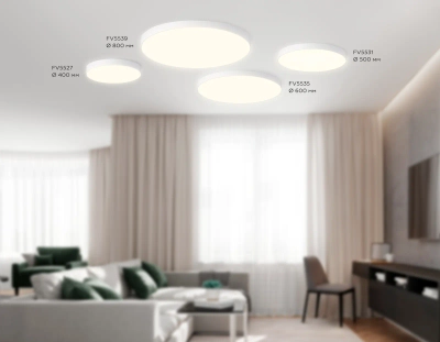 Светильник светодиодный потолочный FV5531 WH белый LED 60W 3000K D500*58 (Без ПДУ)