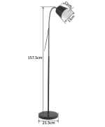 00301-0.6-01D BK светильник напольный Reluce, E27х1