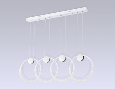 Светильник светодиодный подвесной FL10598/4 WH/CH белый/хром 4200K 45W 940*20*1200 (Без ПДУ)