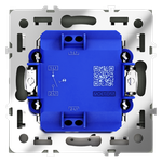 VLS010208 Выключатель встраиваемый VOLTUM S70 одноклавишный с подсветкой 10А, (черный матовый) (ТМ Maytoni)