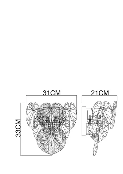 Настенный светильник Arte Lamp KAPRI A4078AP-2CC, 2хE14