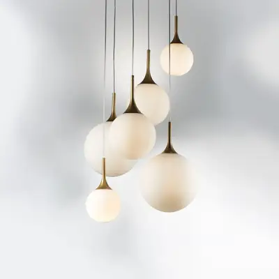 813062 Люстра GLOBO 6х40W E14 gold/white Lightstar