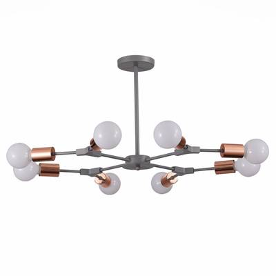 SLE106403-08 Люстра подвесная Серый, Розовое золото E27 8*60W