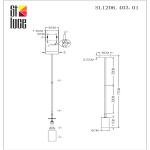 SL1206.403.01 Светильник подвесной ST-Luce Черный/Черный GU10 1*5W