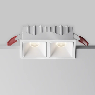 Встраиваемый светильник Альфа / Alfa LED 20 Вт 4000 К 50°, DL043-02-10W4K-SQ-W-1. TM Maytoni
