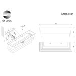 SL1588.401.01 Светильник настенный ST-Luce Черный/Белый LED 1*12W 4000K