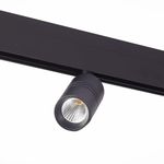 ST365.436.07 Магнитный трековый светильник Черный LED 1*7W 3000K 595Lm Ra&gt;80 36° IP20 L-xW44xH90 48V