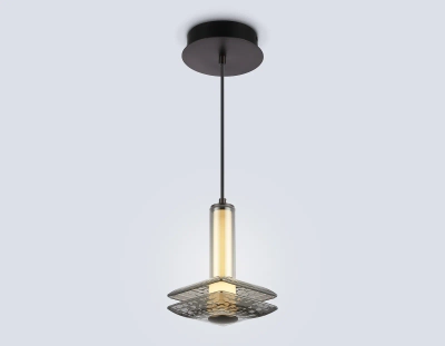 Светильник светодиодный подвесной LH31003 GR/SM серый/дымчатый 10W 3000K 150*150*240