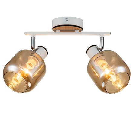 Спот Escada 10177/2A E14*40W White/Chrome/Wood