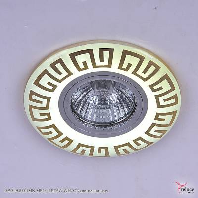 09504-9.0-001MN MR16+LED3W WH/GD светильник точ.