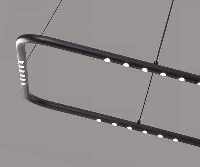 08557-60*60,19 Подвес диммируемый Магни черный w60*60 h200 Led 24W (4000K) с пультом ДУ