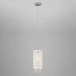 Подвесной светильник с хрусталем 1181/1 хром, E14х1