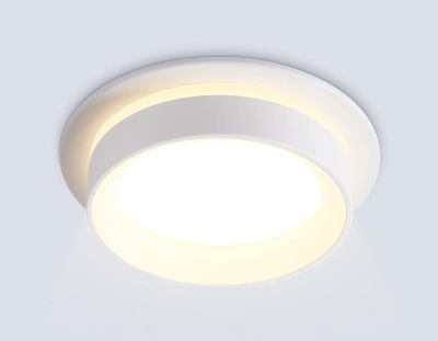 Светильник встраиваемый TN6707 WH белый IP44 GX53 max 15W D105*45