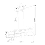 Подвесной светильник 4775 Hilton Gold, E27х4