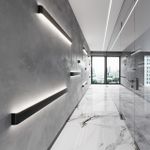 4294/40WL HIGHTECH ODL22 361 черный/металл Настенный светильник IP20 LED 40W 3245Лм 3000K FRAMANT