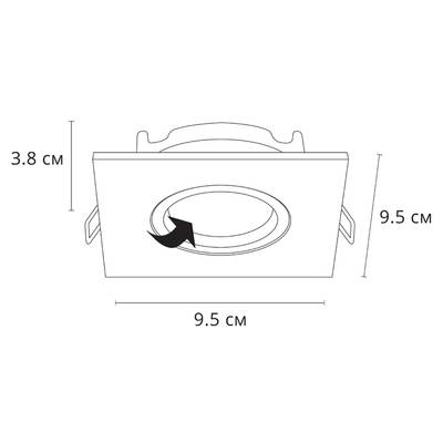 Точечный встраиваемый светильник Arte Lamp GIRO A2866PL-1BK, 1хGU10