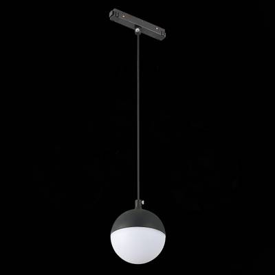 ST358.433.07 Магнитный трековый светильник подвесной Черный LED 1*7W 3000K 520Lm Ra&gt;80 120° IP20 D90xH90 48V