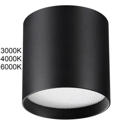 7129/8CL HIGHTECH ODL26 325 светильник черный/металл IP20 LED 8W 480Лм 3000K/4000K/6000K 120° 220-240V OBEN