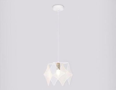 Подвесной светильник в стиле лофт TR8420 WH/GD белый/золото E14 max 40W D285*1000