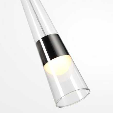 5044/12L L-VISION ODL24 301 глянц.темн.хром/прозрачный/металл/стекло Подвес LED 12W 3000K 1334Лм LUMP