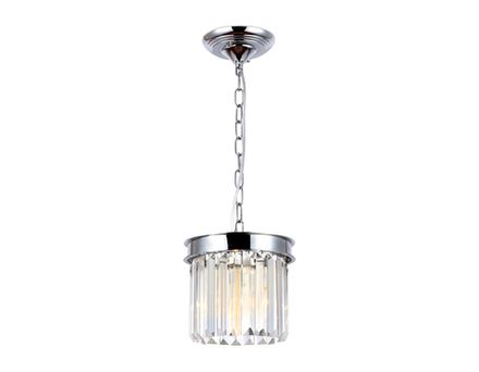 Подвесной светильник с хрусталем TR5101 CH/CL хром/прозрачный E14 max 40W D200*575