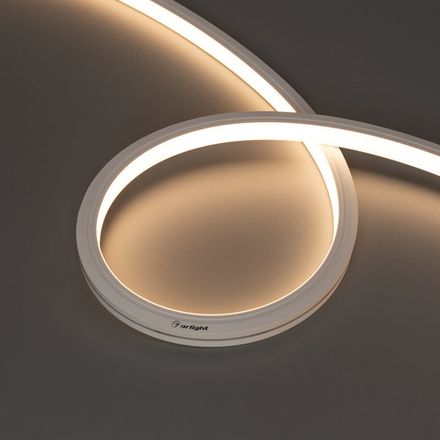 Светодиодная лента герметичная MOONLIGHT-TOP-A140-13x12mm 24V Warm3000 (9.6 W/m, IP67, 2835, 5m) (Arlight, Вывод кабеля боковой)