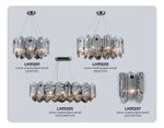 Светильник подвесной LH31203/8 SN/SM сатин никель/дымчатый E14*8 max 40W D650*270