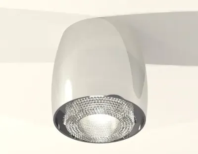 Комплект накладного светильника с композитным хрусталем XS1143010 PSL/CL серебро полированное/прозрачный MR16 GU5.3 (C1143, N7191)
