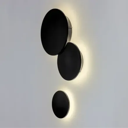 379137 Светильник PIATTO 1x6W LED 600LM G ЧЕРНЫЙ 3000K IP65