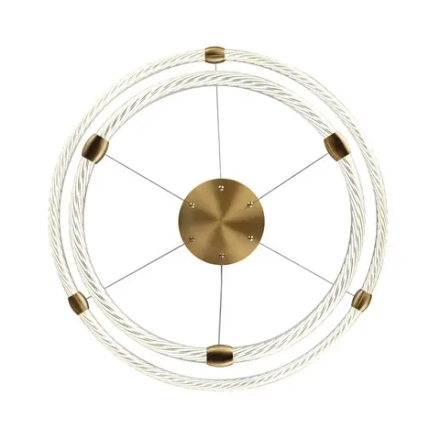 8010/50L LEDIO LN25 золото/прозрачный металл/акрилл Подвесной светильник LED 50W 220V 4000K TWINKLE