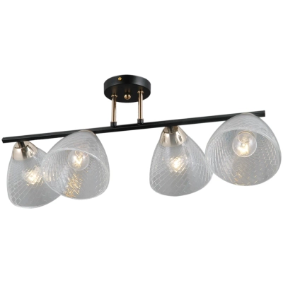 IL0739-4CSQ-24 BK FGD ARIES светильник потолочный ILLUMICO, E27х4