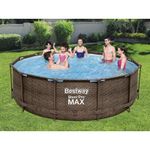 Бассейн каркасный круглый 366*100 см, 9150 л, Steel Pro Max 56709 (набор) Bestway